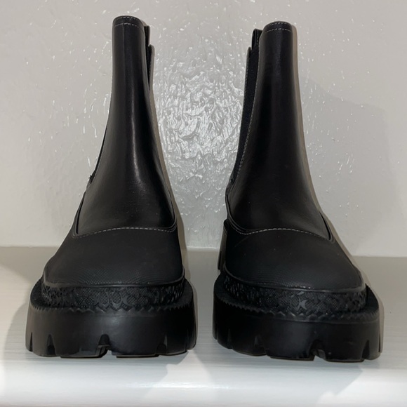 COACH Jayla Leather Black Bootie Size 8B, NWOT - Picture 7 of 10